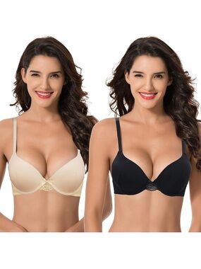 Plus Size Perfect Shape Add 1 Cup Push Up Underwire Tshirt Bra 1249/3-1